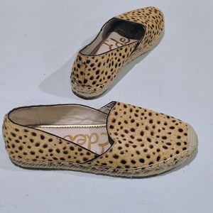 Sam Edelman Women's Leopard Print Slip On Espadrilles Size 9M